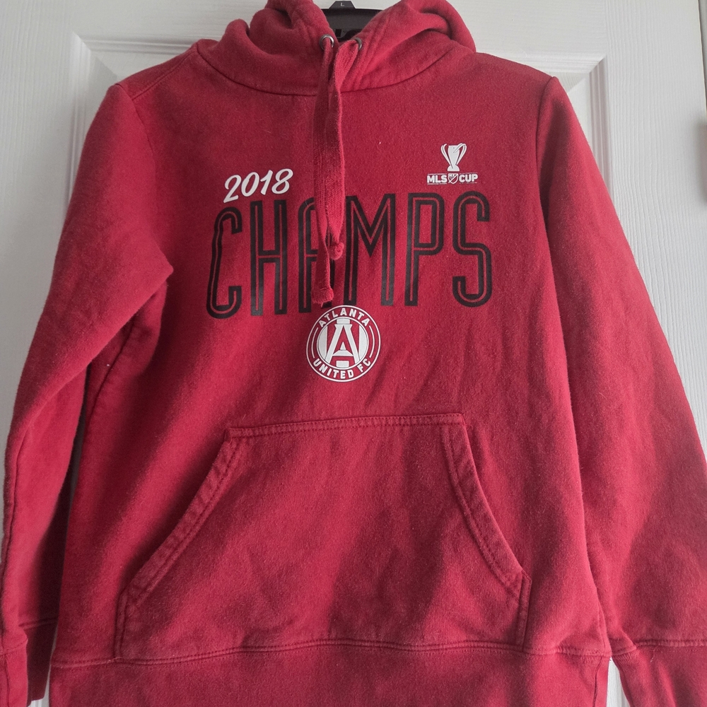 Adidas Atlanta United FC 2018 MLS Cup Champions Hoodie Red Small